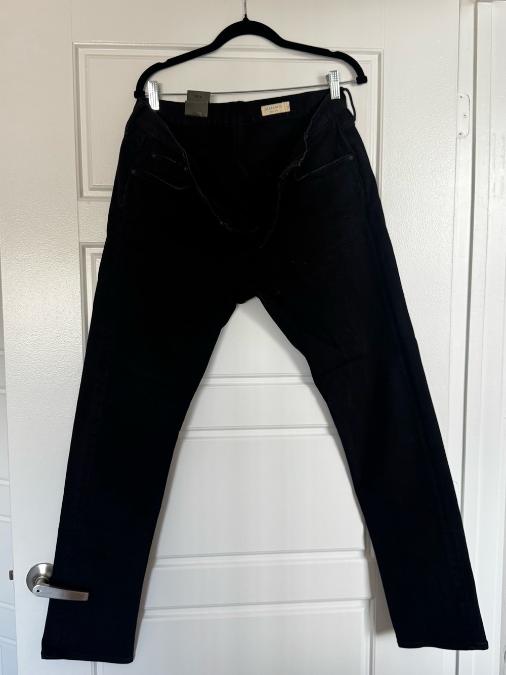New AllSaints Black Men's Chinos